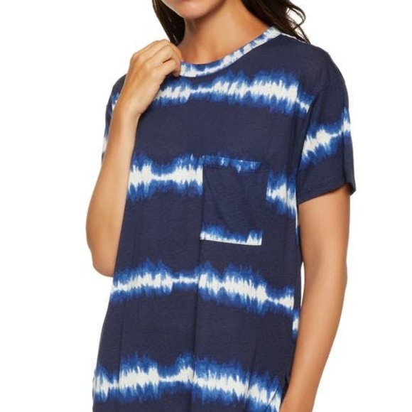 *NWT*  Tie Dye Pocket Tee in Navy - Picture 3 of 3